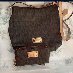 Michael kors purse and wallet